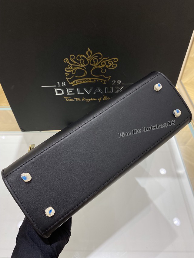 Delvaux全新TP系列swift小牛皮復古氣息雙用斜挎包 德爾沃專櫃Tempete大號手提女包 bxs1013